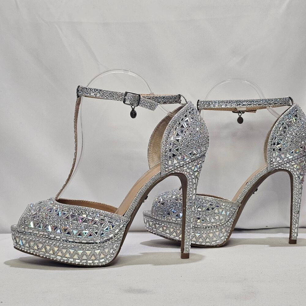 Thalia Sodi Women's Chace Embellished Platform Pumps Size 8.5W  NWT